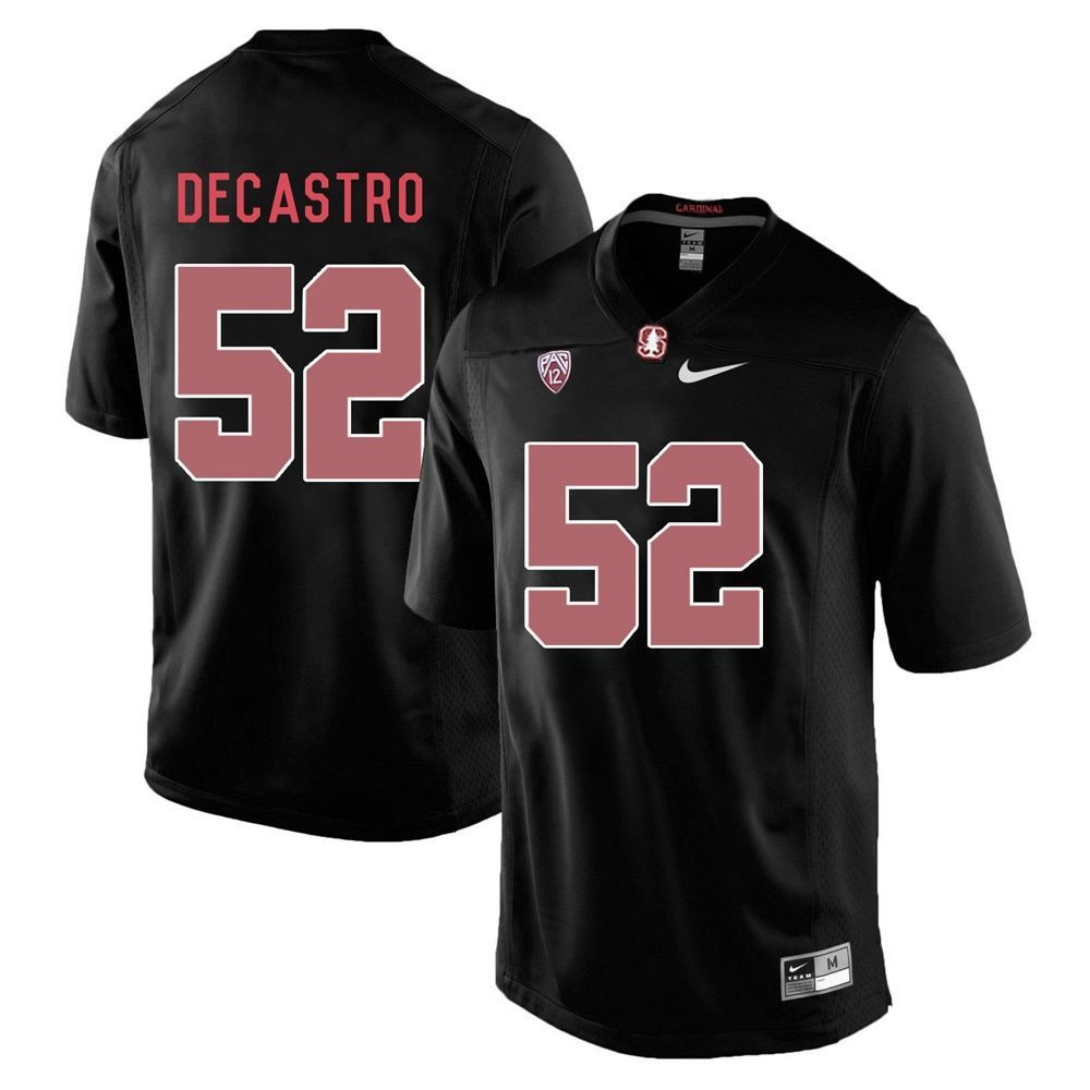 Stanford Cardinal Blackout David DeCastro Player Football Jersey