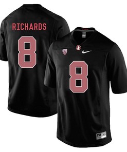 Stanford Cardinal Blackout Jordan Richards Player Football Jersey