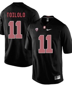 Stanford Cardinal Blackout Levine Toilolo Player Football Jersey