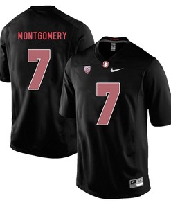 Stanford Cardinal Blackout Ty Montgomery Player Football Jersey