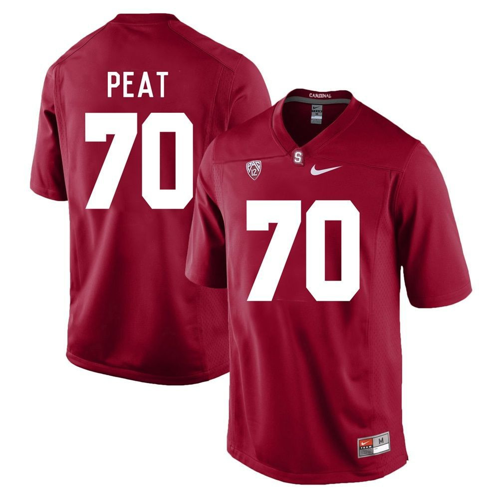 Stanford Cardinal Cardinal Andrus Peat Player Football Jersey