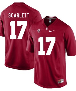 Stanford Cardinal Cardinal Brennan Scarlett Player Football Jersey