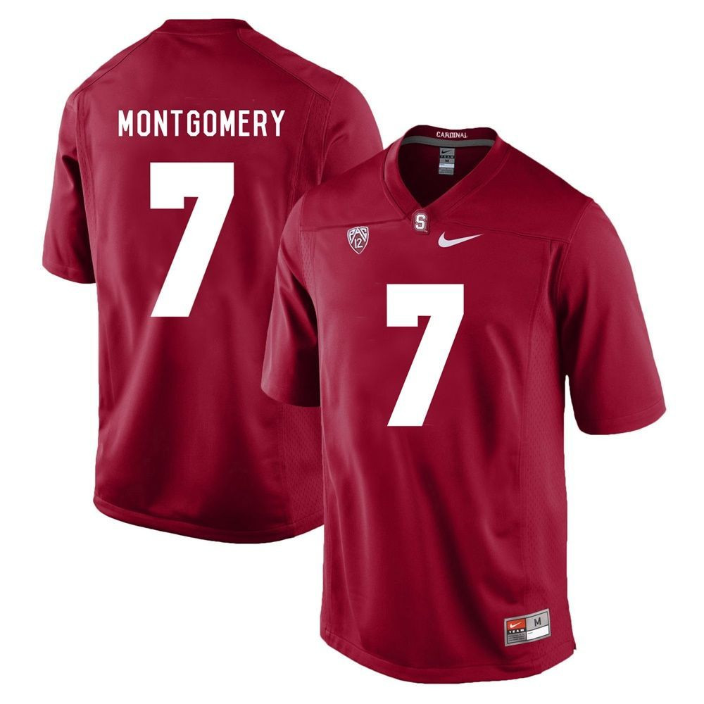 Stanford Cardinal Cardinal Ty Montgomery Player Football Jersey
