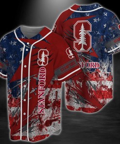 Stanford Cardinal NCAA Baseball Jersey hirt US Flag