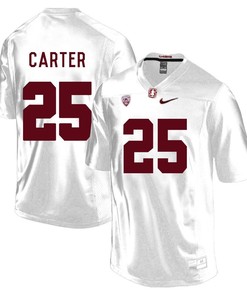 Stanford Cardinal White Alex Carter Player Football Jersey