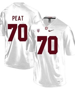 Stanford Cardinal White Andrus Peat Player Football Jersey