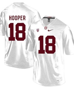 Stanford Cardinal White Austin Hooper Player Football Jersey