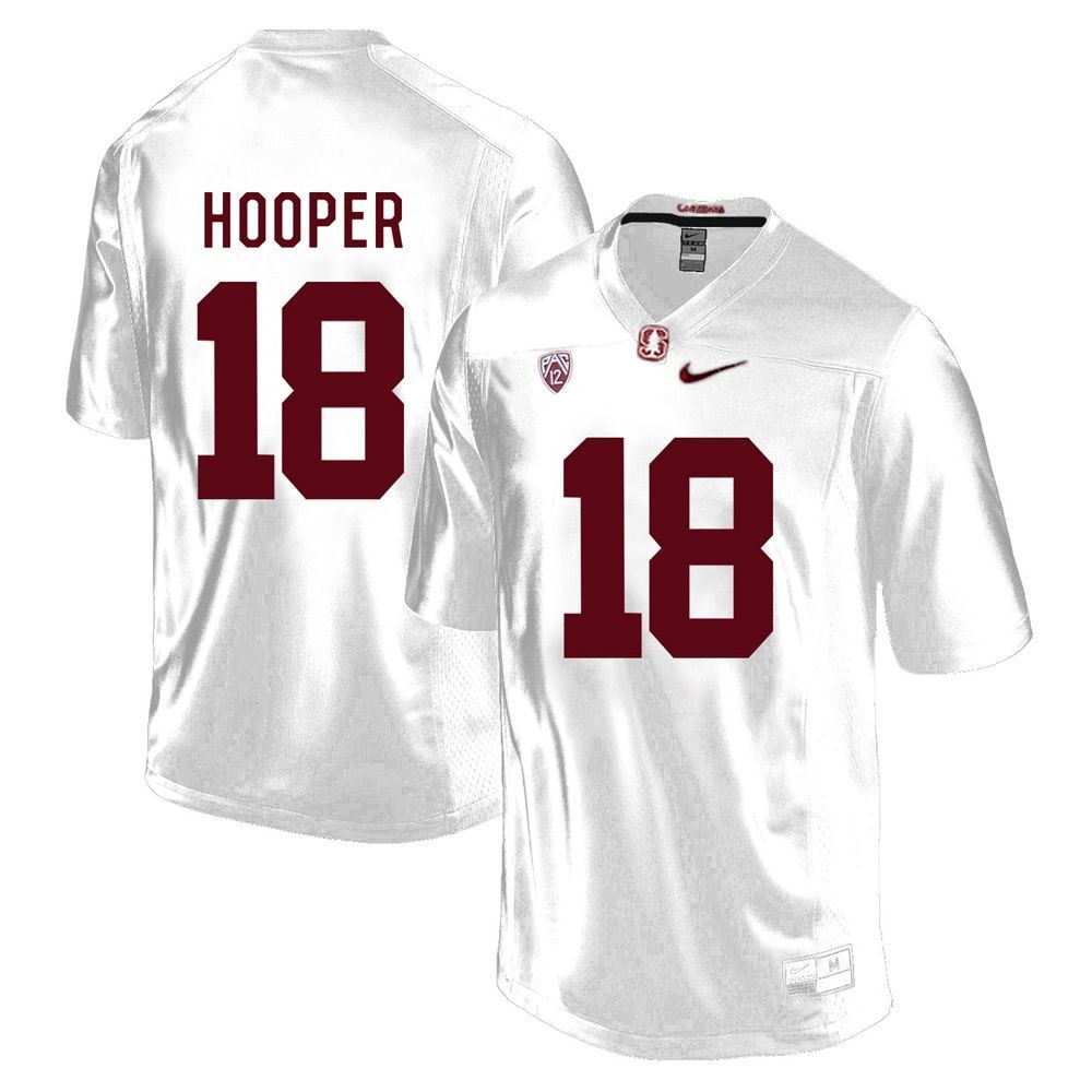 Stanford Cardinal White Austin Hooper Player Football Jersey