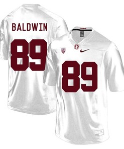 Stanford Cardinal White Doug Baldwin Player Football Jersey