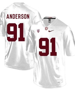 Stanford Cardinal White Henry Anderson Player Football Jersey