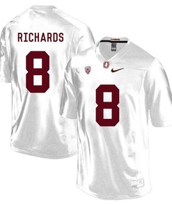 Stanford Cardinal White Jordan Richards Player Football Jersey