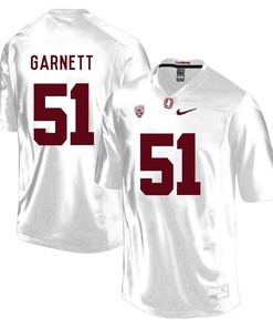 Stanford Cardinal White Joshua Garnett Player Football Jersey