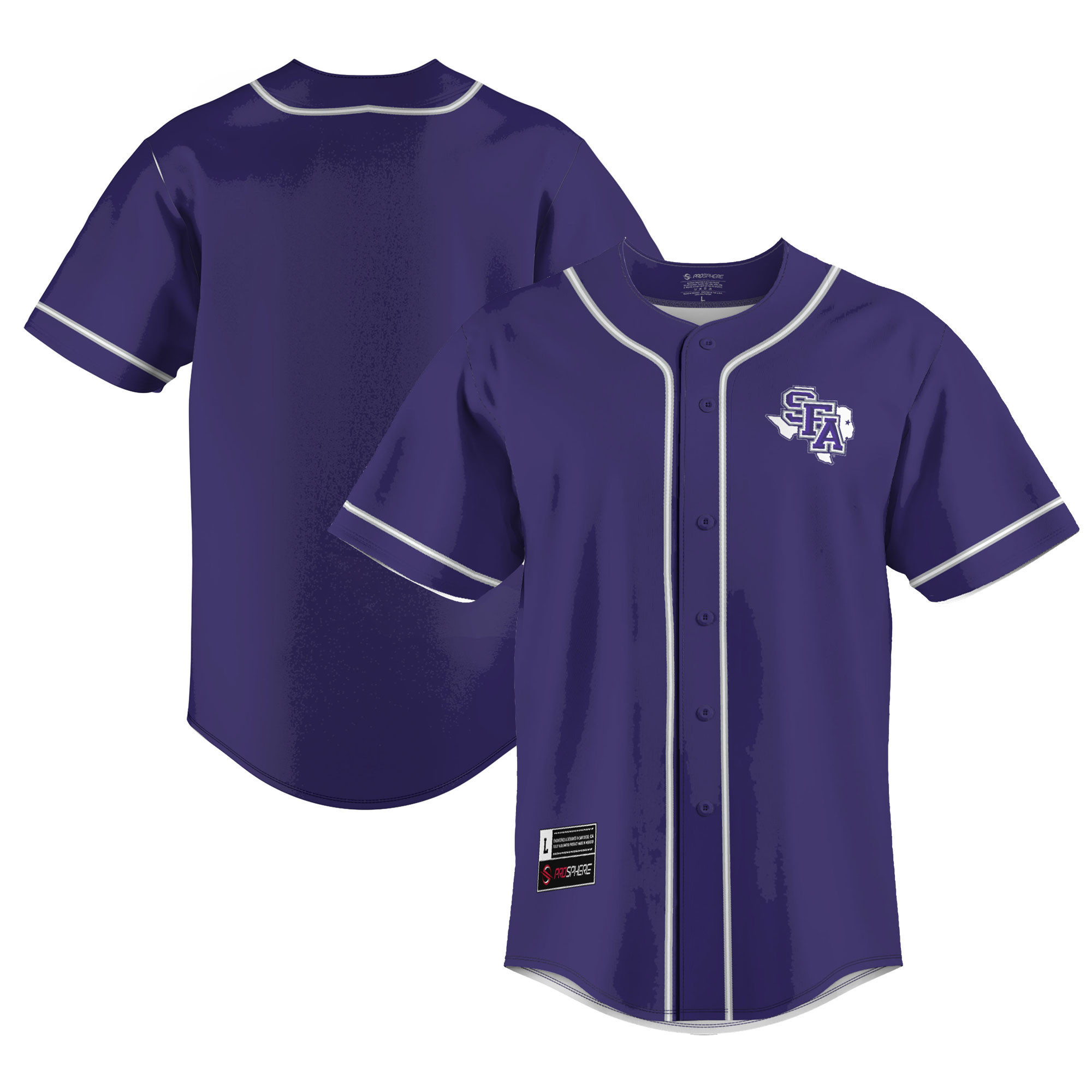 Stephen F Austin Lumberjacks Baseball Jersey - Purple Ncaa