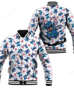 Stitch Baseball Jacket 03 Personalized 3d Baseball Jersey