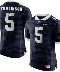 TCU Horned Frogs #5 LaDainian Tomlinson Purple Football Jersey