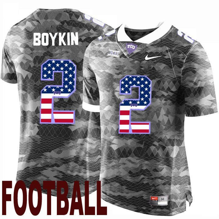 TCU Horned Frogs Gray Trevone Boykin NCAA Football Limited Jersey