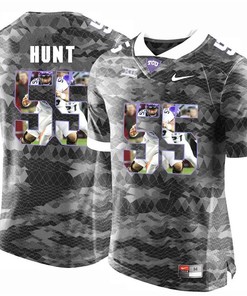 TCU Horned Frogs Grey Joey Hunt College Football Jersey