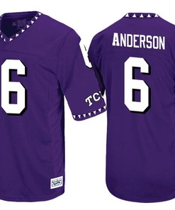 TCU Horned Frogs Purple Darius Anderson Player Football Jersey