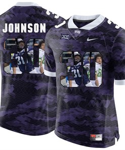 TCU Horned Frogs Purple Denzel Johnson College Football Jersey