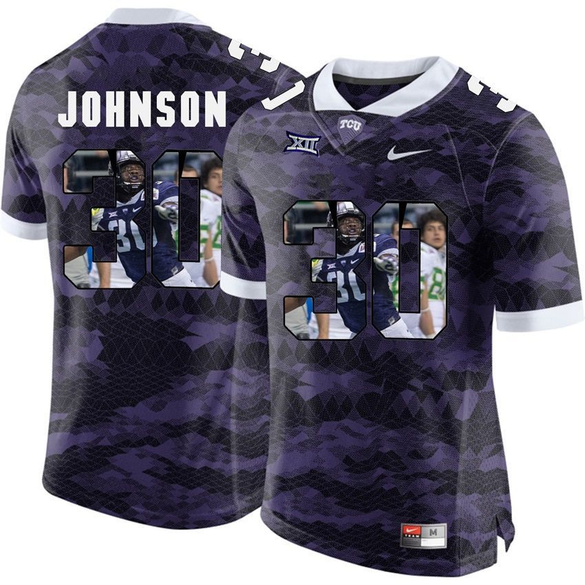 TCU Horned Frogs Embroidered Purple Gingham Jon Jon main image 0