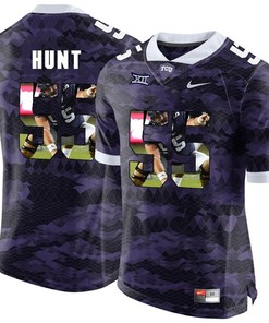 TCU Horned Frogs Purple Joey Hunt College Football Jersey