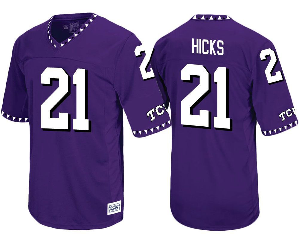TCU Horned Frogs Purple Kyle Hicks Player Football Jersey