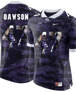 TCU Horned Frogs Purple P.J. Dawson College Football Jersey