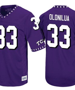TCU Horned Frogs Purple Sewo Olonilua Player Football Jersey