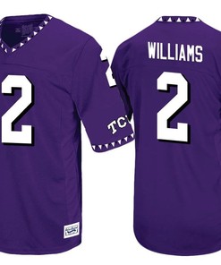 TCU Horned Frogs Purple Taj Williams Player Football Jersey