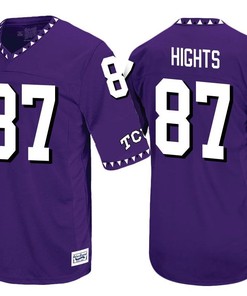 TCU Horned Frogs Purple TreVontae Hights Player Football Jersey