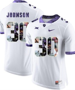 TCU Horned Frogs White Denzel Johnson College Football Jersey