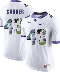TCU Horned Frogs White Tank Carder College Football Jersey
