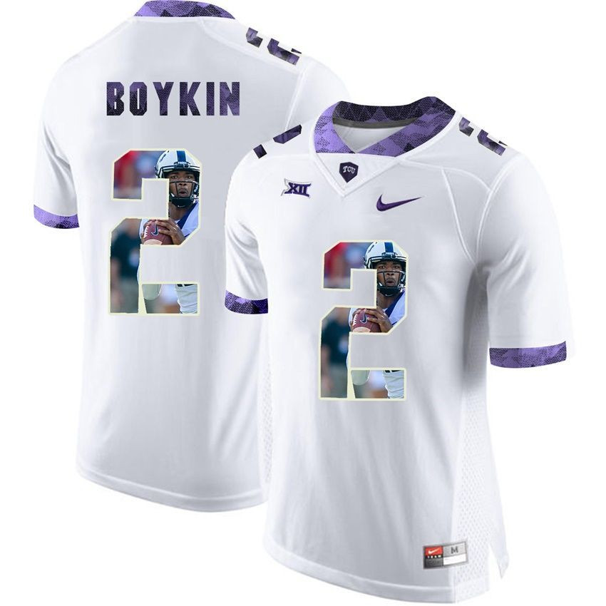 TCU Horned Frogs White Trevone Boykin College Football Jersey