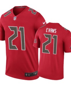 Tampa Bay Buccaneers #21 Justin Evans Nike Color Rush Red Jersey