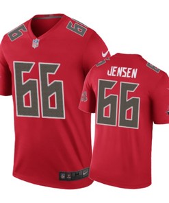 Tampa Bay Buccaneers #66 Ryan Jensen Nike Color Rush Red Jersey