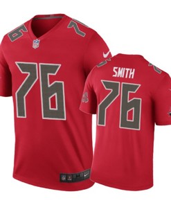 Tampa Bay Buccaneers #76 Donovan Smith Nike Color Rush Red Jersey