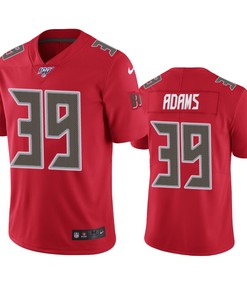Tampa Bay Buccaneers Andrew Adams Red 100th Season Vapor Limited Jersey