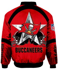Tampa Bay Buccaneers Bomber Jacket Graphic Player Running