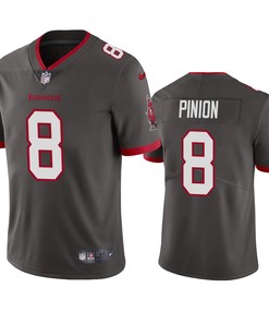 Tampa Bay Buccaneers Bradley Pinion Pewter 2020 Vapor Limited Jersey - Mens