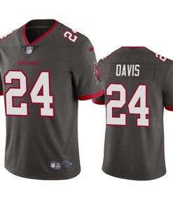 Tampa Bay Buccaneers Carlton Davis Pewter 2020 Vapor Limited Jersey - Mens