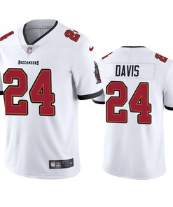 Tampa Bay Buccaneers Carlton Davis White 2020 Vapor Limited Jersey - Mens