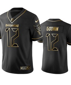 Tampa Bay Buccaneers Chris Godwin Black Golden Edition 2019 Vapor Untouchable Limited Jersey - Mens