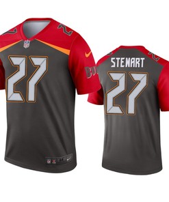Tampa Bay Buccaneers Darian Stewart Pewter Inverted Legend Jersey