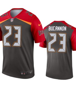 Tampa Bay Buccaneers Deone Bucannon Pewter Inverted Legend Jersey