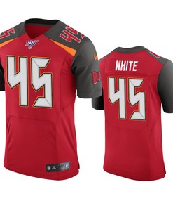 Tampa Bay Buccaneers Devin White Red 100th Season Vapor Elite Jersey