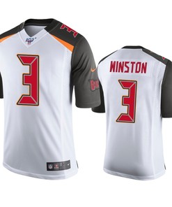 Tampa Bay Buccaneers Jameis Winston White 100th Season Vapor Limited Jersey