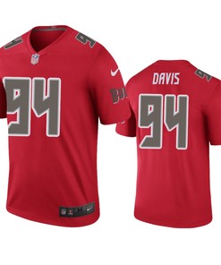 Tampa Bay Buccaneers Khalil Davis Red Color Rush Legend Jersey