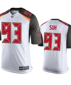 Tampa Bay Buccaneers Ndamukong Suh White 100th Season Vapor Limited Jersey