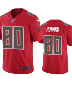 Tampa Bay Buccaneers O.j. Howard Red 100th Season Vapor Limited Jersey