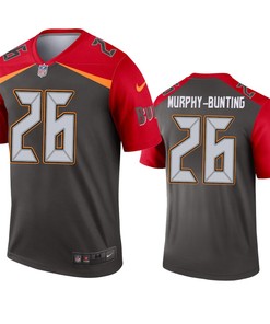 Tampa Bay Buccaneers Sean Murphy-bunting Pewter Inverted Legend Jersey